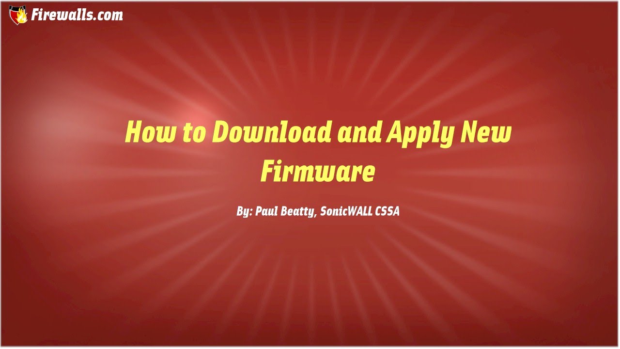 sonicwall firmware downloads